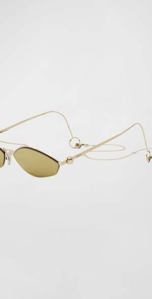 fendi 52mm aviator sunglasses|fendi geometric rimless aviator sunglasses.